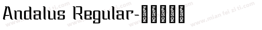 Andalus Regular字体转换